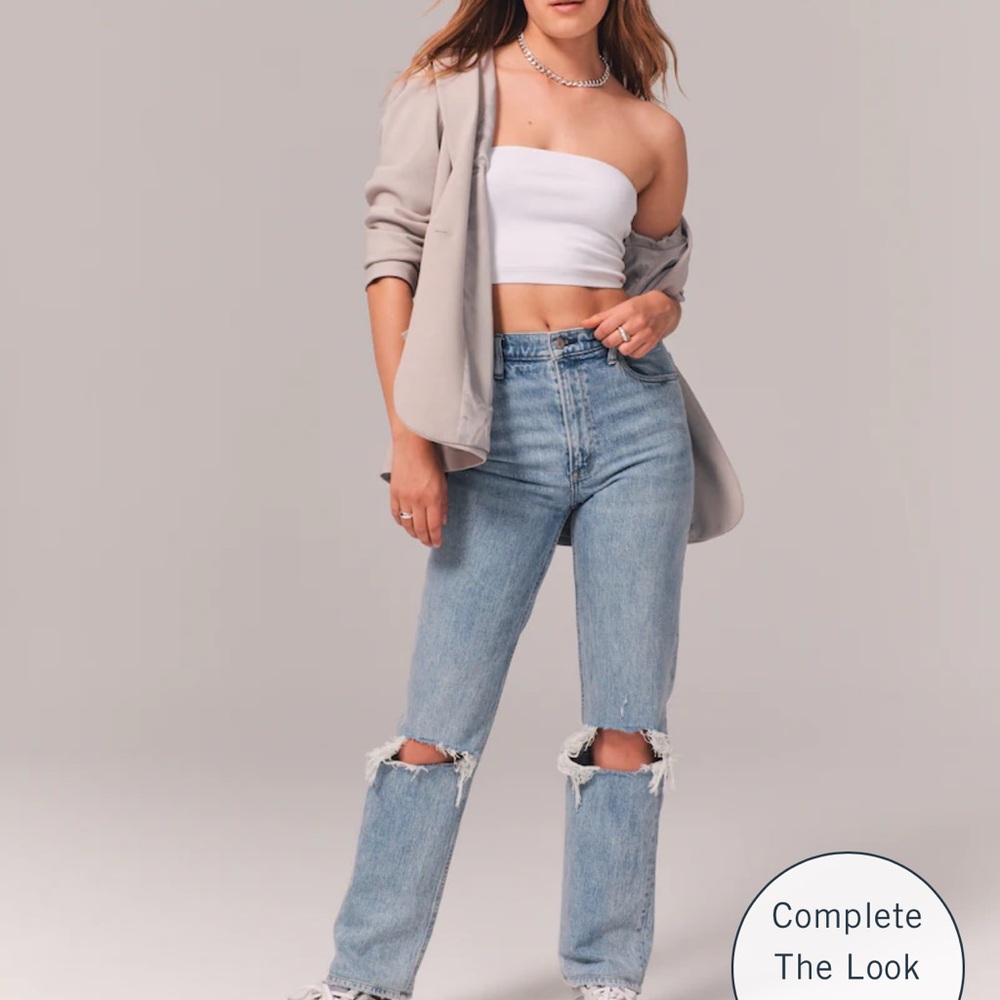 Abercrombie & Fitch 90’s Straight Ultra High Rise Denim Jeans